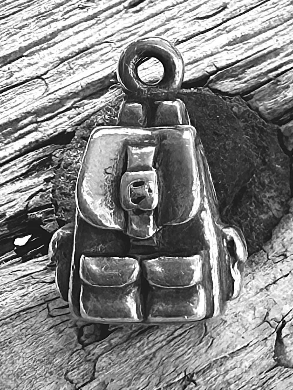 James Avery Retired Sterling Silver Backpack Charm